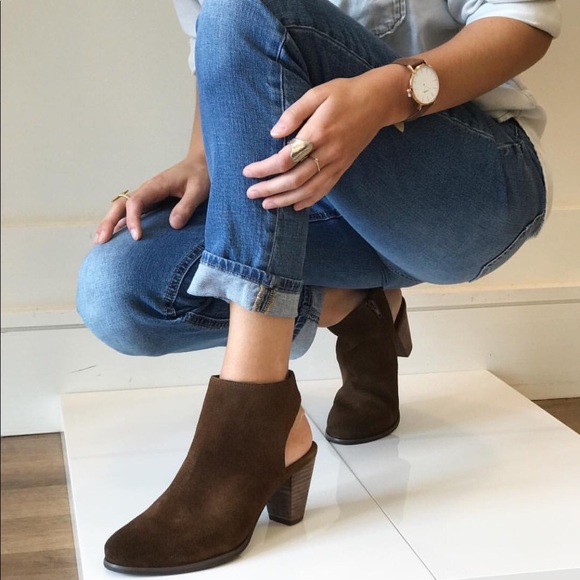 Chocolat Blu Cone Heel Closet Tod Mule Bootie - Picture 2 of 8